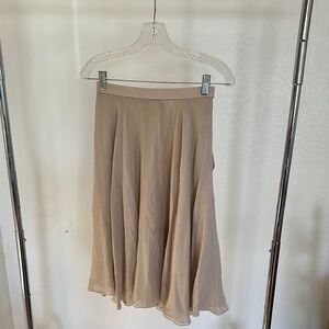 Silk Tan Women's Skirt